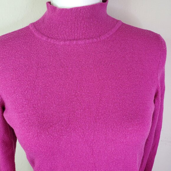 Maison Jules Juniors Pink Raspberry Mockneck Sweater XS - Picture 5 of 10